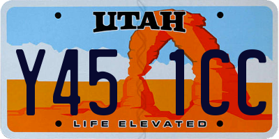 UT license plate Y451CC