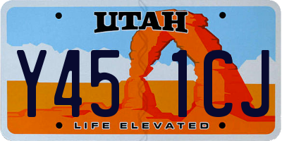 UT license plate Y451CJ
