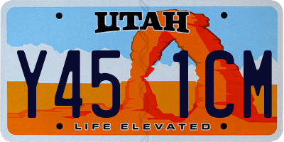 UT license plate Y451CM