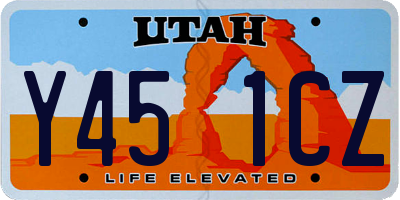 UT license plate Y451CZ