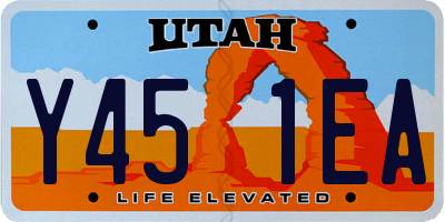 UT license plate Y451EA