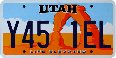 UT license plate Y451EL