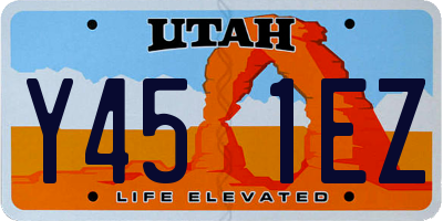UT license plate Y451EZ