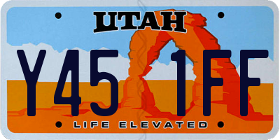 UT license plate Y451FF