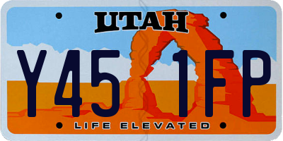 UT license plate Y451FP