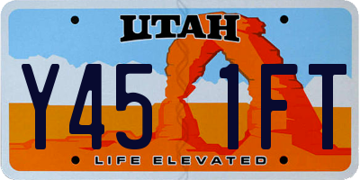 UT license plate Y451FT