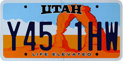 UT license plate Y451HW
