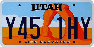 UT license plate Y451HY