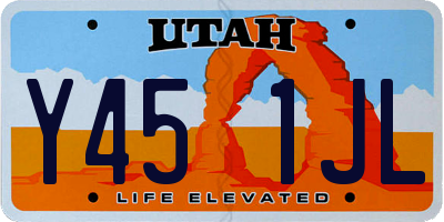 UT license plate Y451JL