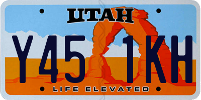 UT license plate Y451KH