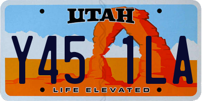 UT license plate Y451LA