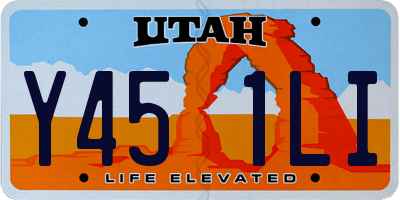 UT license plate Y451LI