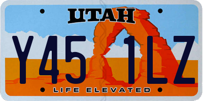 UT license plate Y451LZ