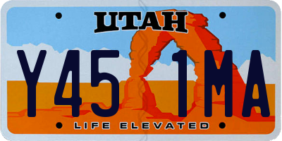 UT license plate Y451MA