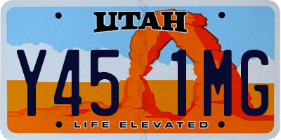 UT license plate Y451MG