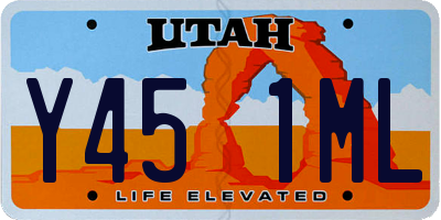 UT license plate Y451ML