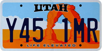 UT license plate Y451MR