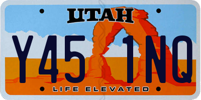UT license plate Y451NQ