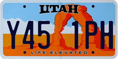 UT license plate Y451PH