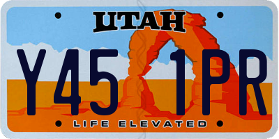 UT license plate Y451PR