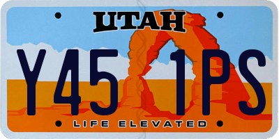 UT license plate Y451PS