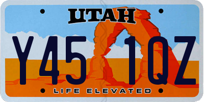 UT license plate Y451QZ