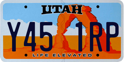 UT license plate Y451RP
