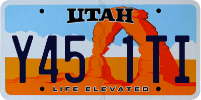 UT license plate Y451TI