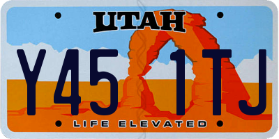 UT license plate Y451TJ