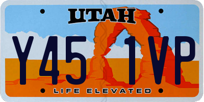 UT license plate Y451VP