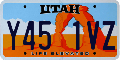 UT license plate Y451VZ
