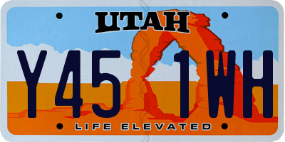 UT license plate Y451WH