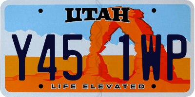 UT license plate Y451WP