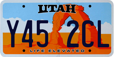 UT license plate Y452CL