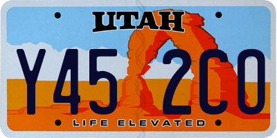 UT license plate Y452CO