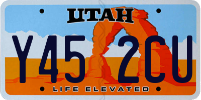 UT license plate Y452CU