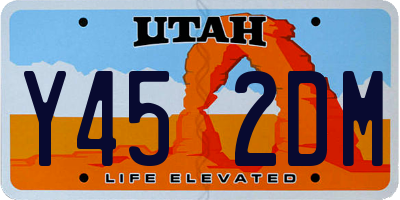 UT license plate Y452DM
