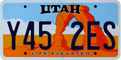 UT license plate Y452ES