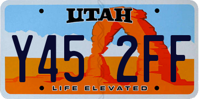 UT license plate Y452FF