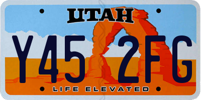UT license plate Y452FG