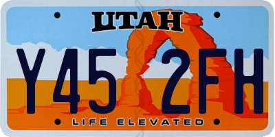 UT license plate Y452FH