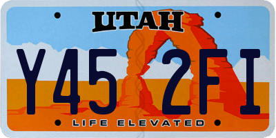 UT license plate Y452FI