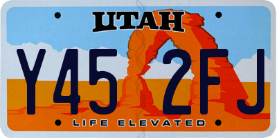 UT license plate Y452FJ