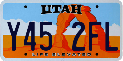 UT license plate Y452FL