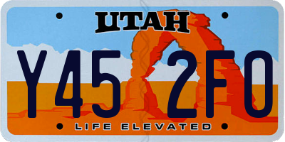 UT license plate Y452FO