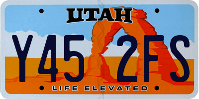 UT license plate Y452FS