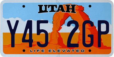 UT license plate Y452GP