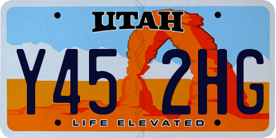 UT license plate Y452HG