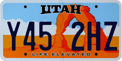 UT license plate Y452HZ