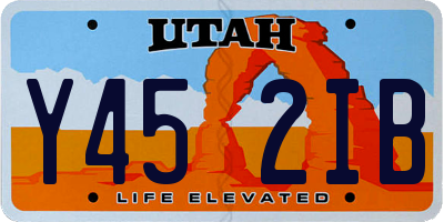 UT license plate Y452IB